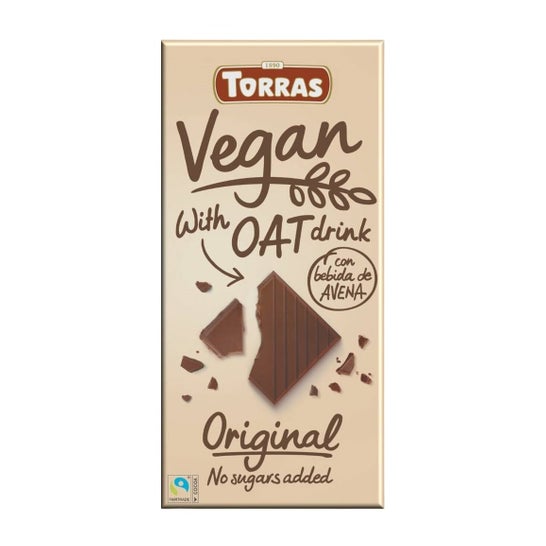 Torras Chocolate Vegano Bebida Avena Sin Azúcar 100 g