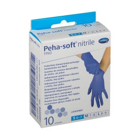 Peha-Soft guantes desechables de nitrilo talla S 10uds