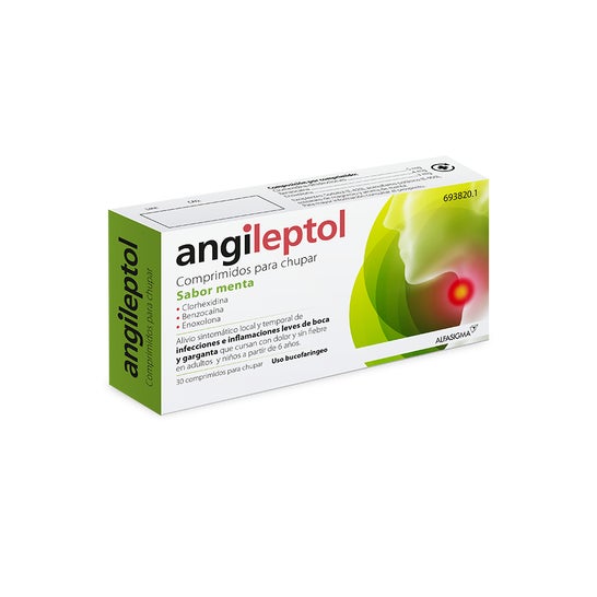 Angileptol Menta 30 comprimidos para chupar