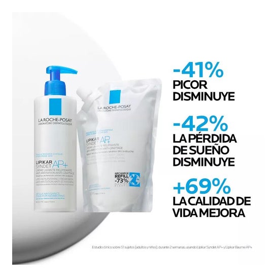 La Roche-Posay Lipikar Syndet AP+ Eco-Recarga 400ml