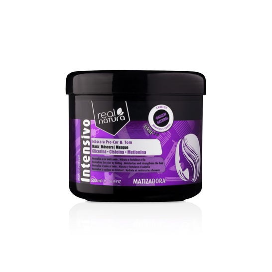 Real Natura Mascarilla sin Sal Pro-Color y Tono Matizante 500ml