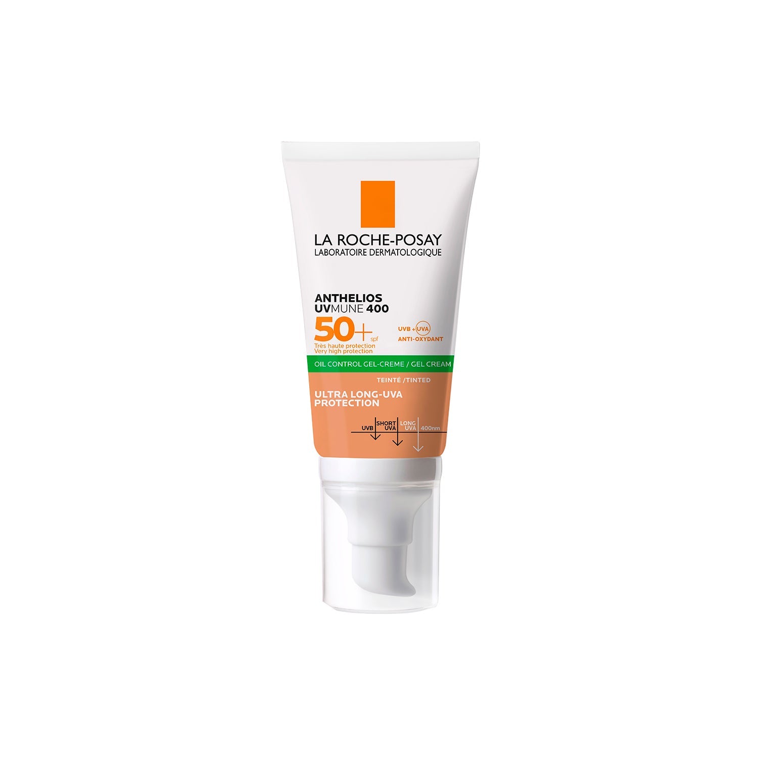 La Roche-Posay Anthelios UVMUNE 400 Oil Control Gel-Crema SPF50+ con Color 50ml