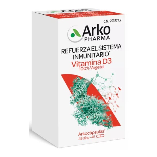 Arkopharma Arkocápsulas Vitamina D3 45caps