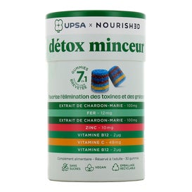 Upsa X Nourish Detox Adelgazante 7 en 1 Gominolas 30uds