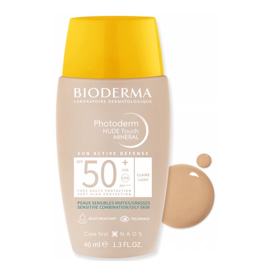 Bioderma Photoderm NUDE Touch Mineral SPF50+ Claro 40ml