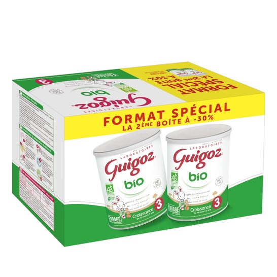Guigoz Crecimiento Leche 3 Bio 2x800 g