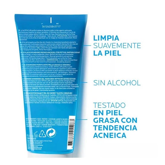 La Roche-Posay Effaclar Gel Limpiador Purificante 200ml