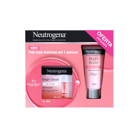 Neutrogena Bright Boost Pack Gel-Creme 50ml + Creme Esfoliante 75ml