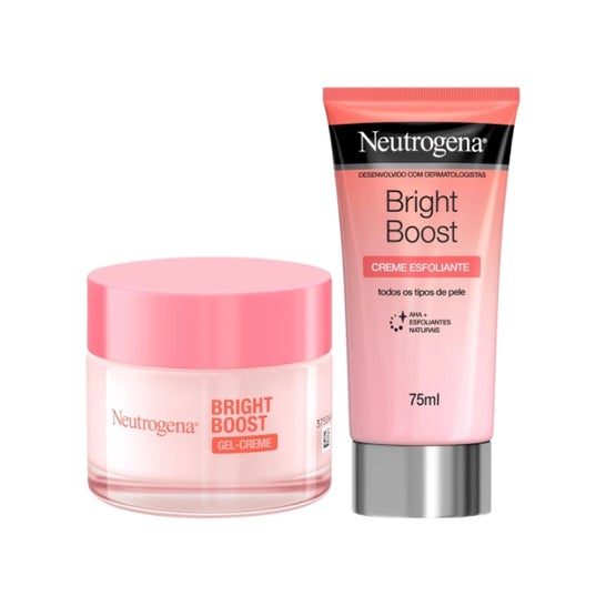 Neutrogena Bright Boost Pack Gel-Creme 50ml + Creme Esfoliante 75ml