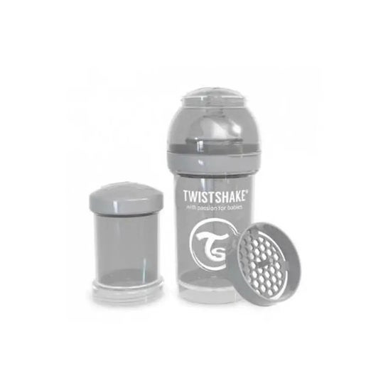 Twistshake Biberón Pastel Gris 180ml 1ud