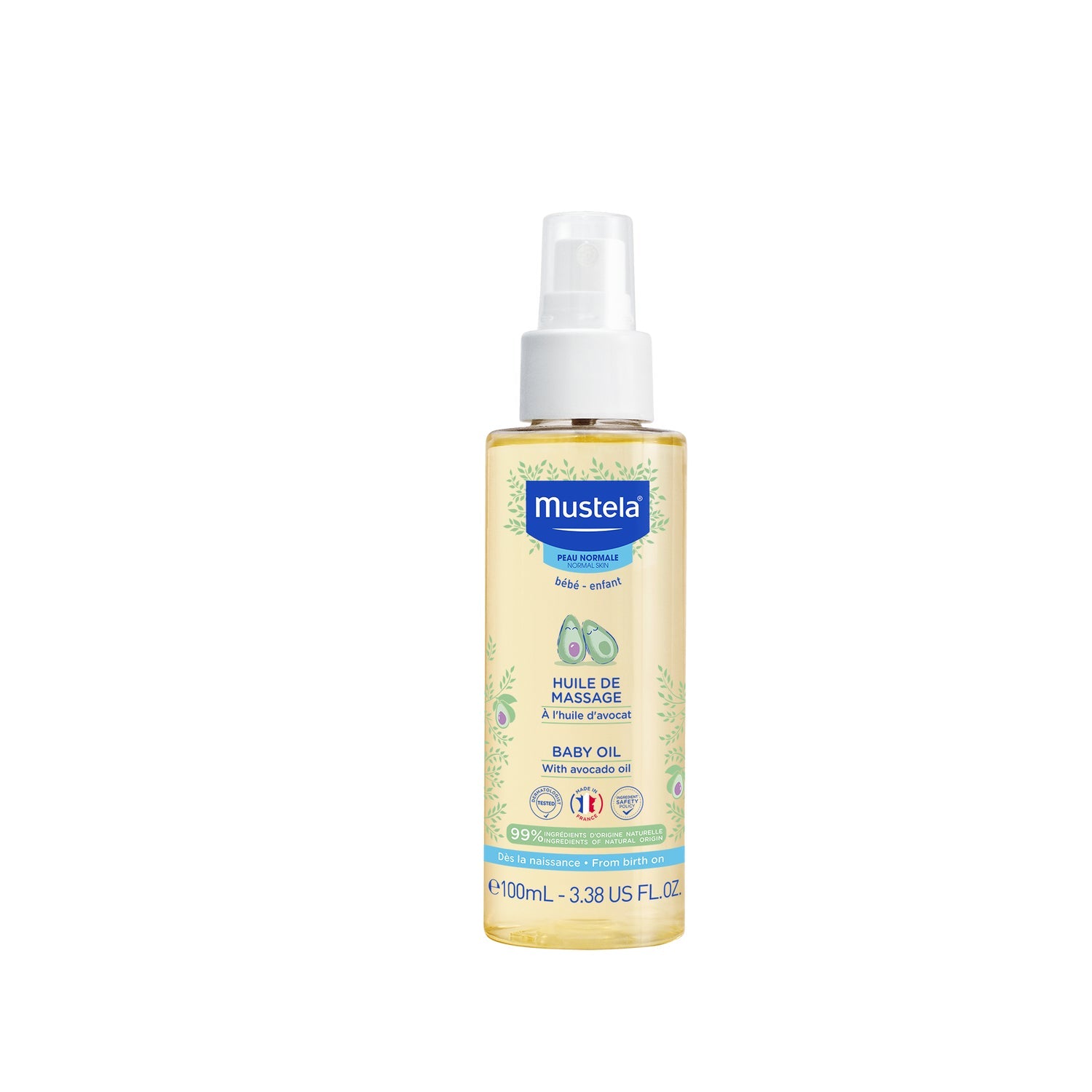 Mustela Aceite de Masaje con Aguacate BIO 100ml