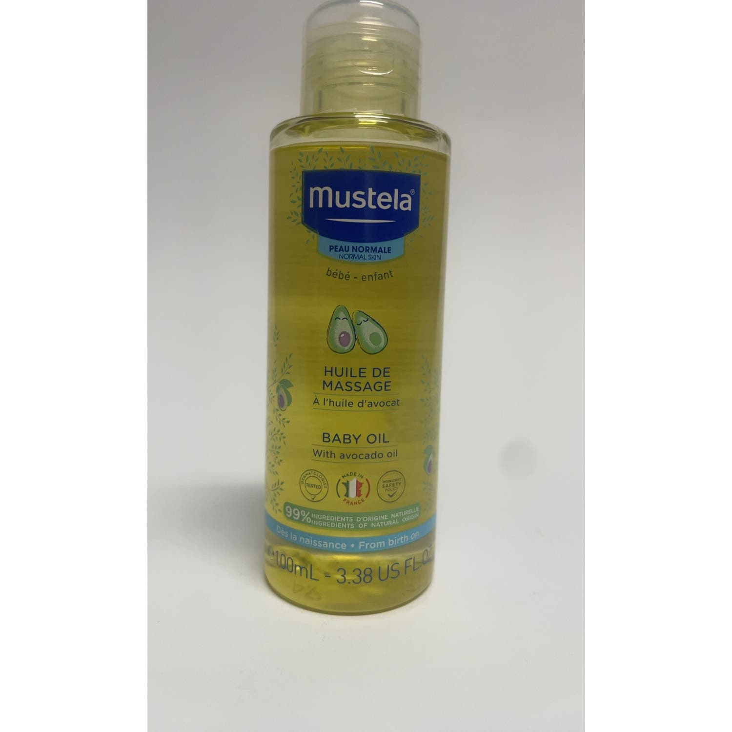 Mustela Aceite de Masaje con Aguacate BIO 100ml