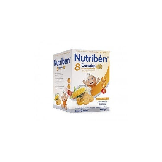 Nutriben Papilla 8 Cereales Toque De Miel Y Galletas Maria Lata