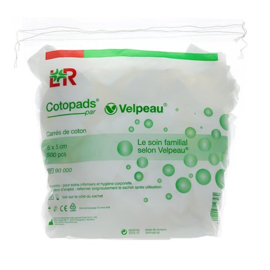 Lohmann & Rauscher Cotopads Toallas Algodón 5cmx5cm 500uds