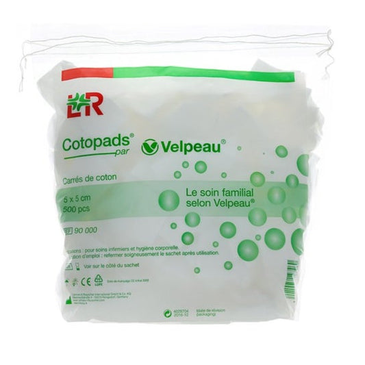 Lohmann & Rauscher Cotopads Toallas Algodón 5cmx5cm 500uds