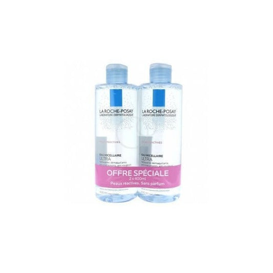 La Roche-Posay Agua Micelar Ultra Piel Reactiva 2x400ml