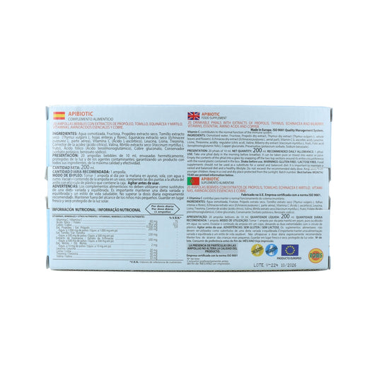 Robis Apibiotic 20 Ampollas
