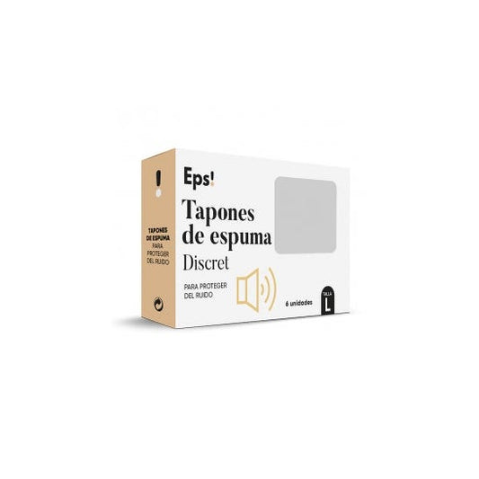 Deiters Eps! Tapones de Espuma Discret T.L 6uds