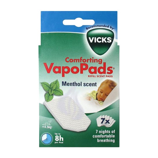 Vicks Vapopads Kaz Recambio Difusor Mentol 7uds
