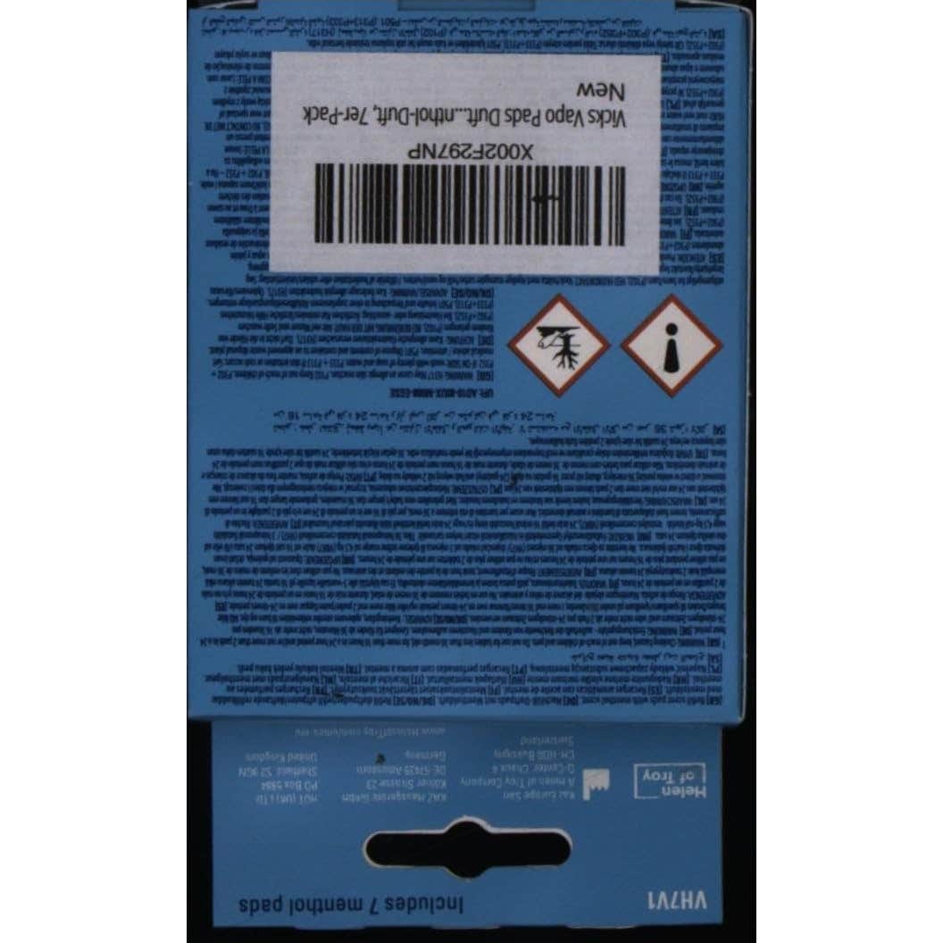 Vicks Vapopads Kaz Recambio Difusor Mentol 7uds