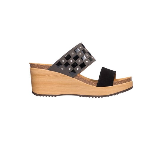Scholl Plantilla Adelie Polyester Mujer Negro Gris 36 1 Par