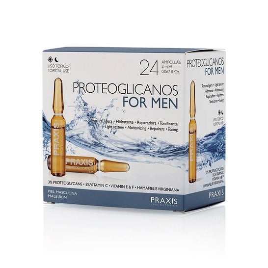 Praxis Proteoglicanos For Men 24 ampollas