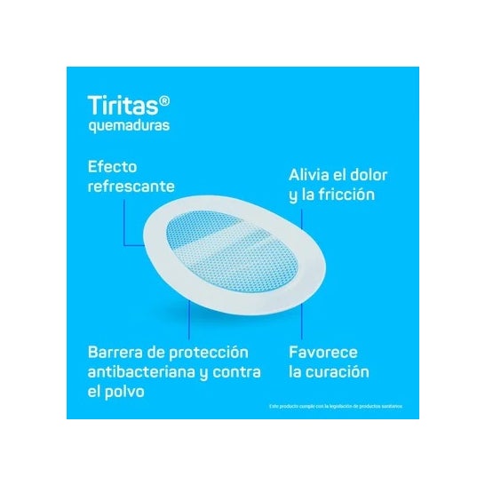 Tiritas Quemaduras 43mm x 68mm 8uds