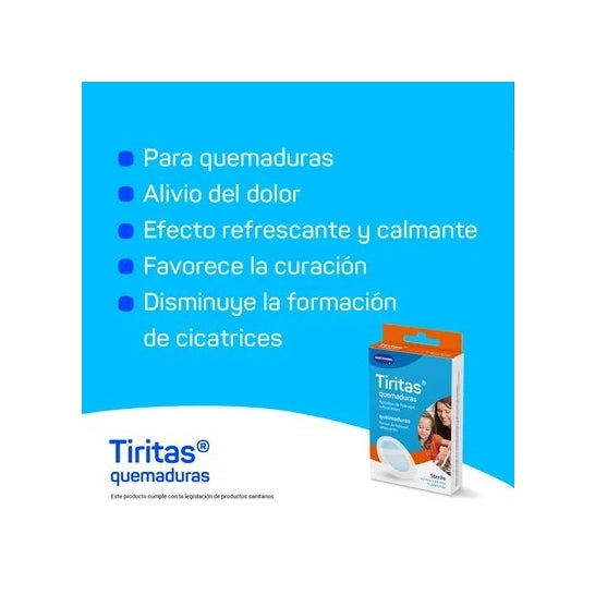 Tiritas Quemaduras 43mm x 68mm 8uds