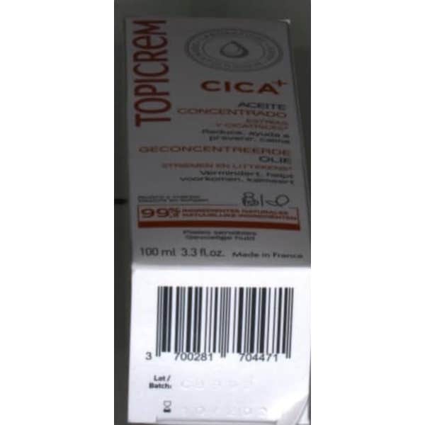 Topicrem CICA+ Aceite Concentrado Estrías Cicatrices 100ml