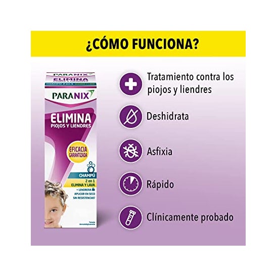 Paranix Elimina Piojos y Liendres Champú 200ml