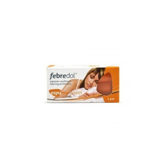Febredol® tapones de espuma para los oídos 2uds