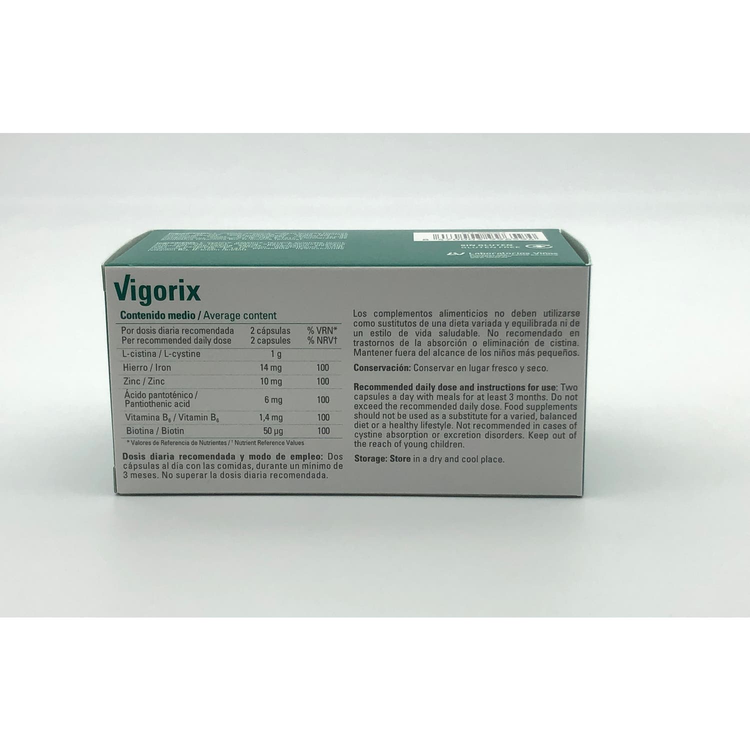 Vigorix cabello y uñas 60cáps
