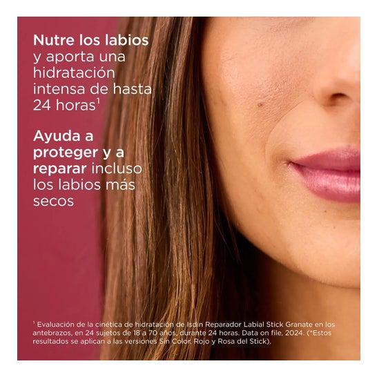 ISDIN Reparador Labial con Ácido Hialurónico Stick Granate 4g