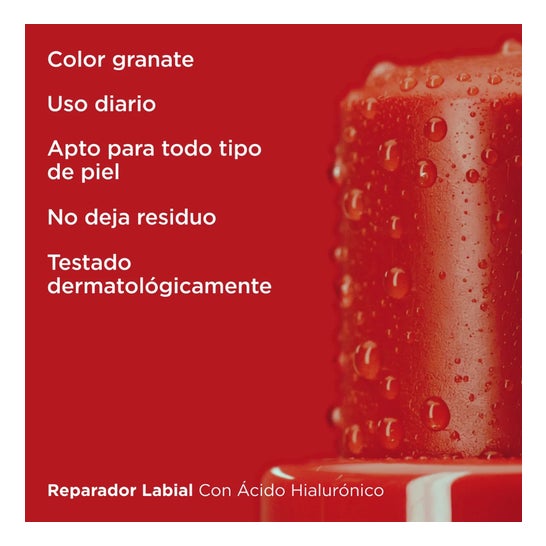 ISDIN Reparador Labial con Ácido Hialurónico Stick Granate 4g