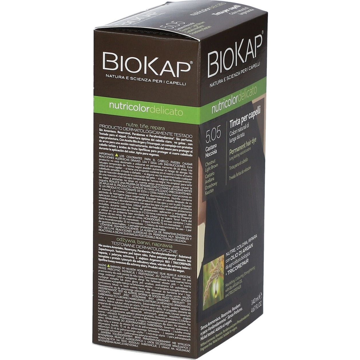 Biokap Tinte Delicad 5.05 Castaño Avellana 140ml