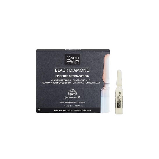 Martiderm® Black Diamond Epigence Optima SPF50+ 10 Ampollas