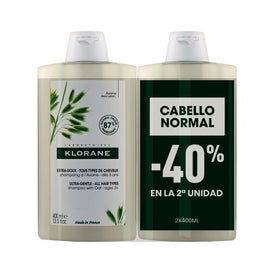 Klorane Champú a la Leche de Avena 2x400ml