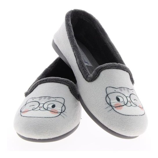 Podowell Pantufla Lilou Gris Talla 37 1 Par