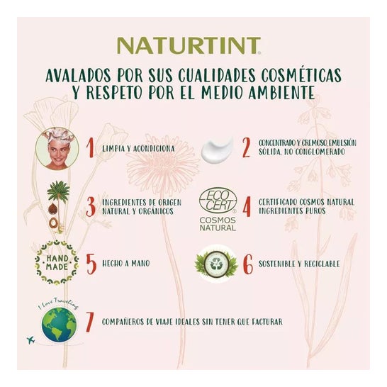 Naturtint Champú Sólido Fortaleza Pastilla Cosmos 75g