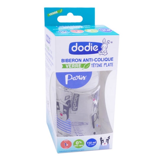 Dodie Sensation Biberón Vidrio 0-6m Paris 150ml