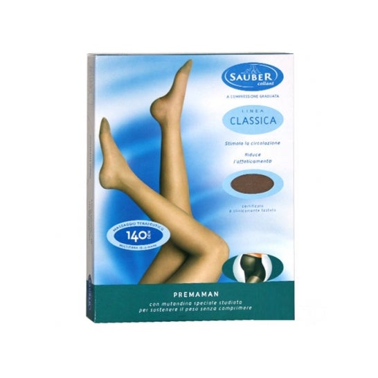 Sauber Classic Pantimedia Maternidad 140den Negro Talla 4 1 ud