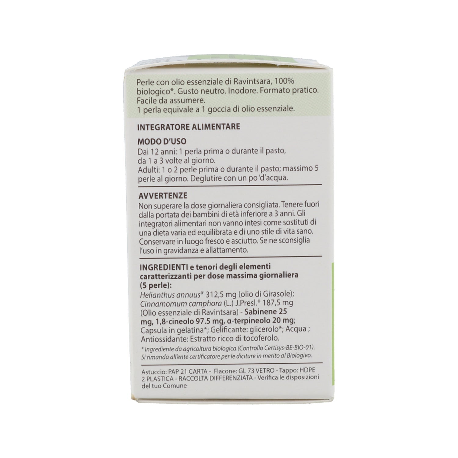 Pranarôm Perlas de Aceite Esencial de Ravintsara BIO 60caps