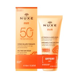 Nuxe Sun Crema Solar Fundente Facial SPF50 50ml + Leche Refrescante After Sun 50ml