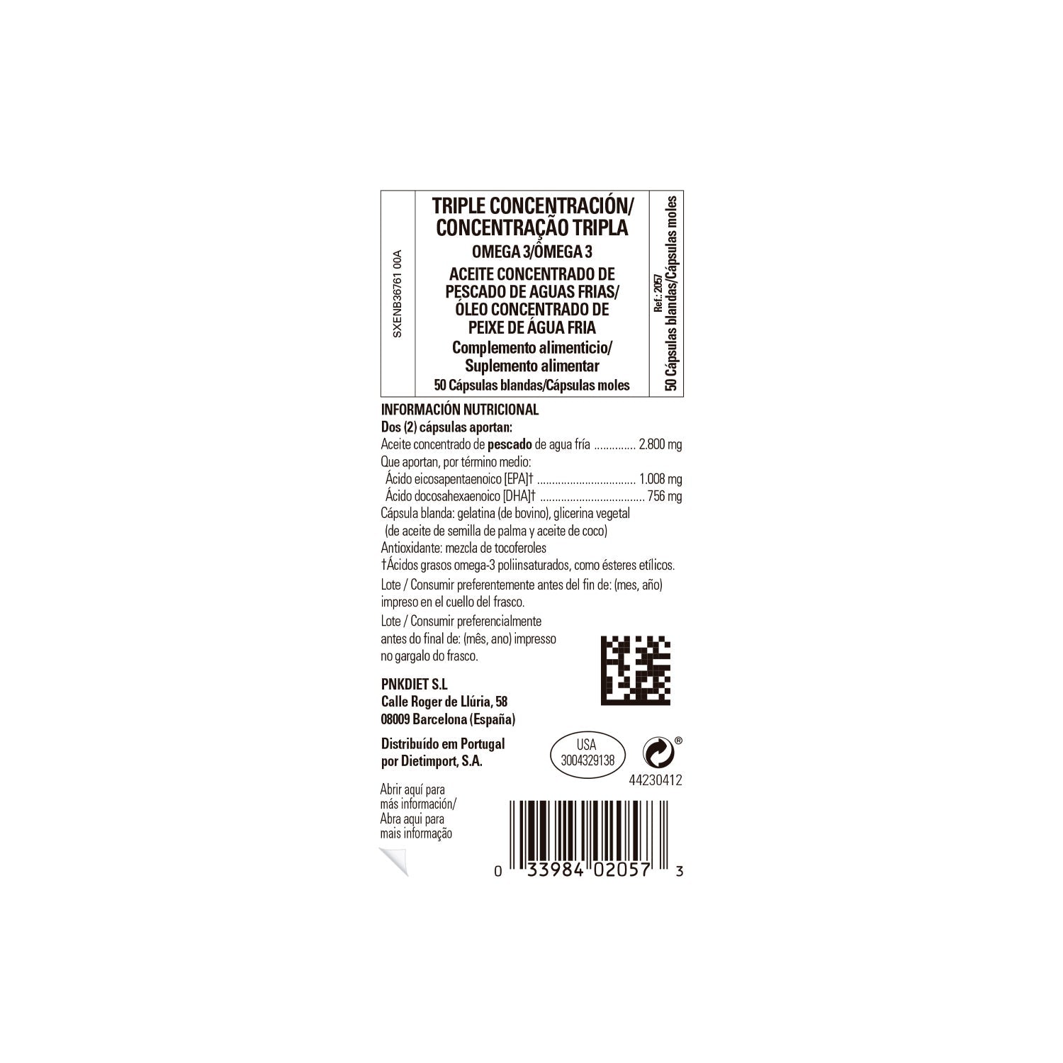 Solgar Omega-3 Triple Concentración 50 perlas