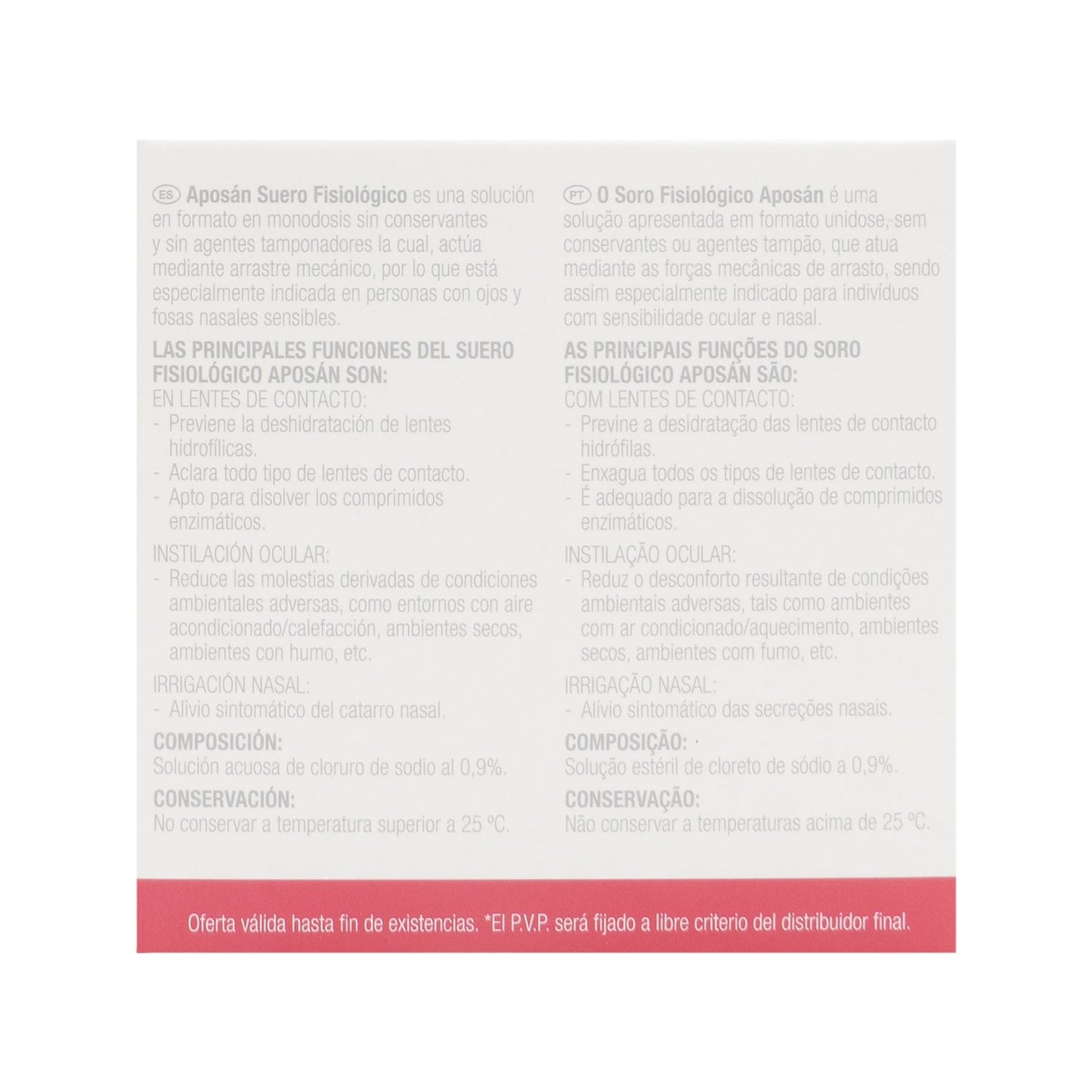 Aposán Suero Fisiológico 50x5ml