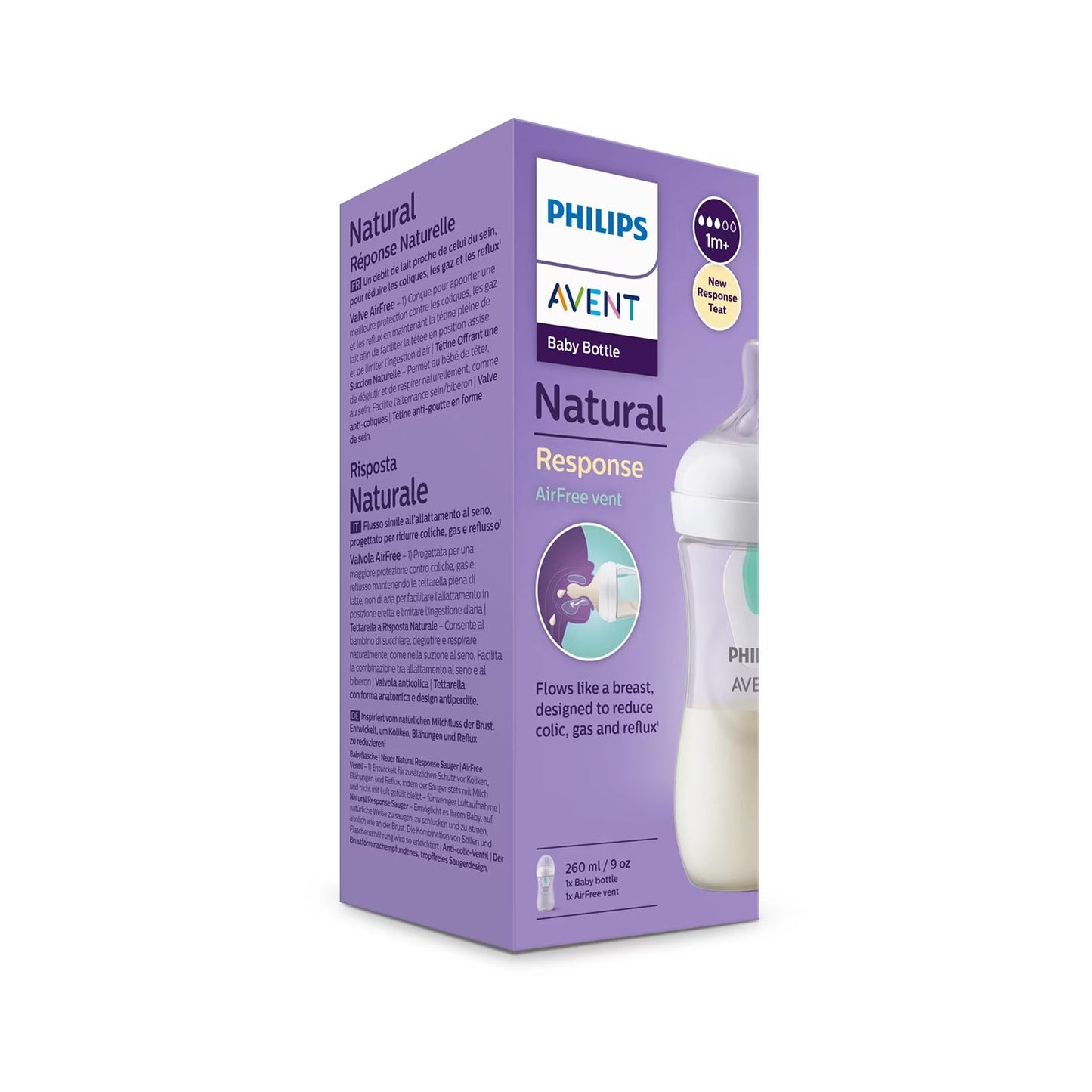 Philips Avent Biberón SCY673/01 Natural AirFree 260ml
