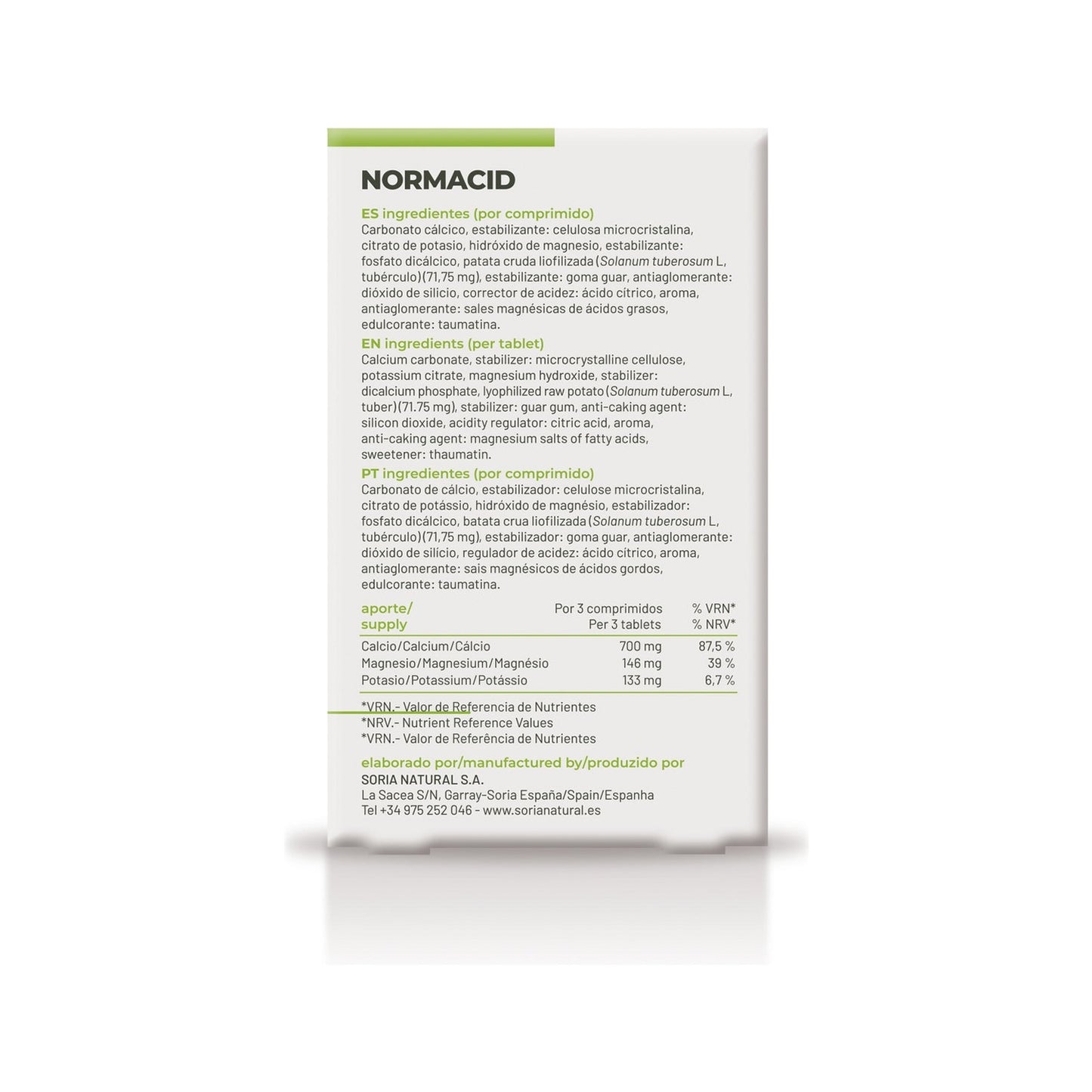 Soria Natural Normacid Citrus 32comp