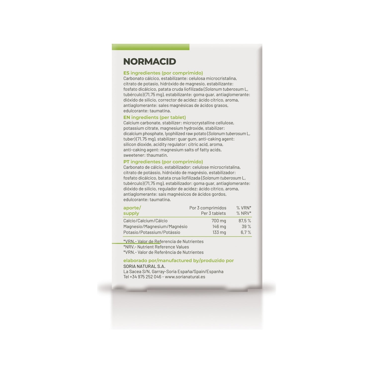 Soria Natural Normacid Citrus 32comp