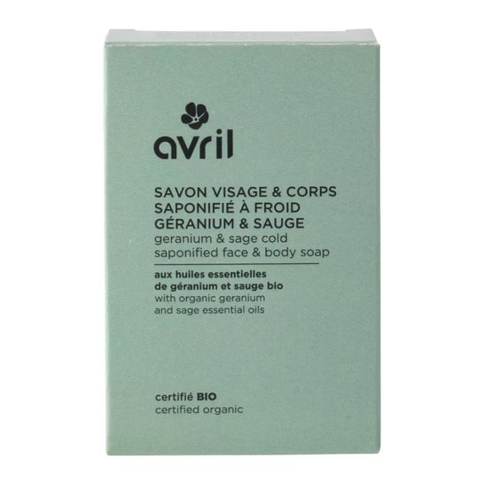 Avril Jabón Facial Corporal geranio Salvia 100 g
