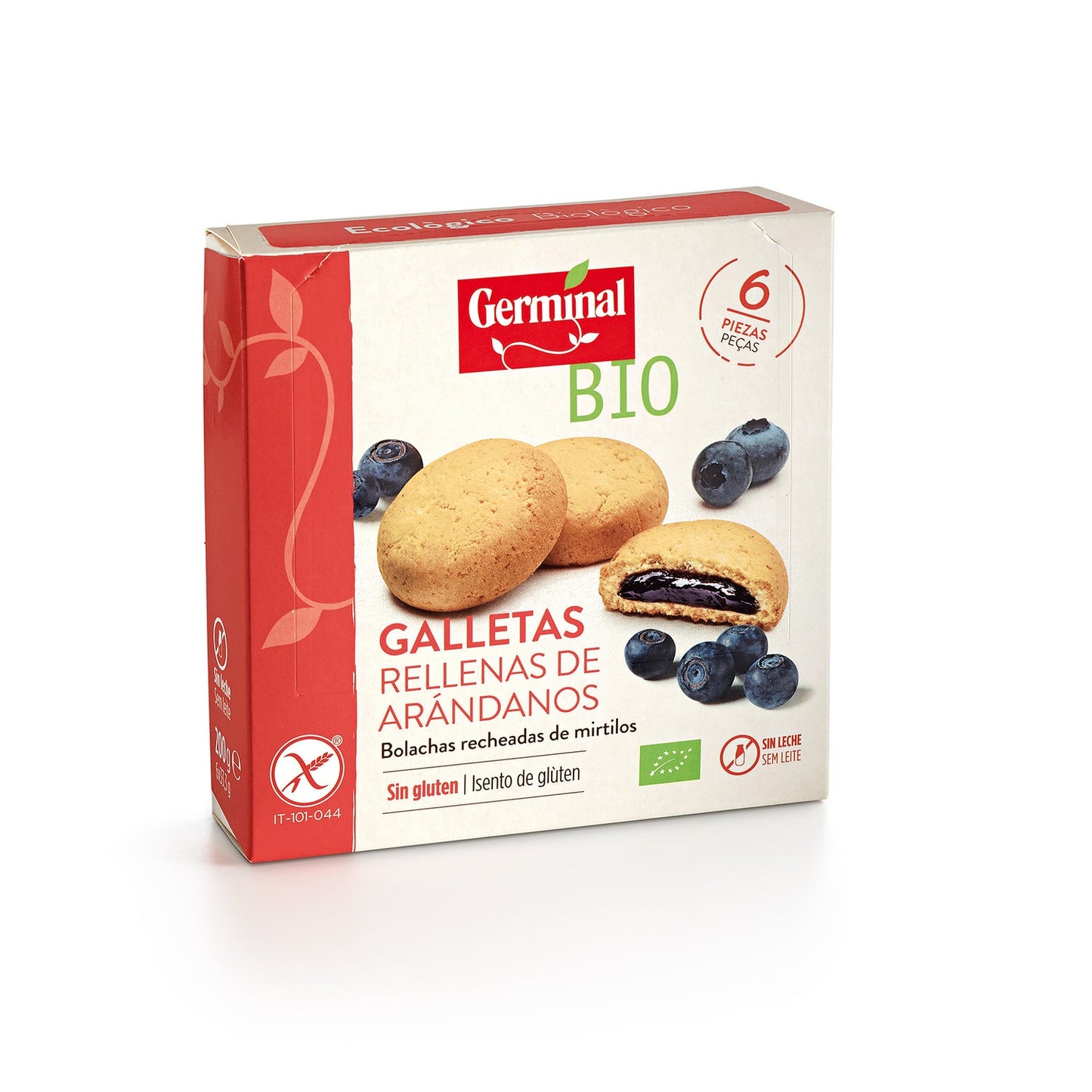 Germinal Bio Galletas Rellenas de Crema Arándanos 250g